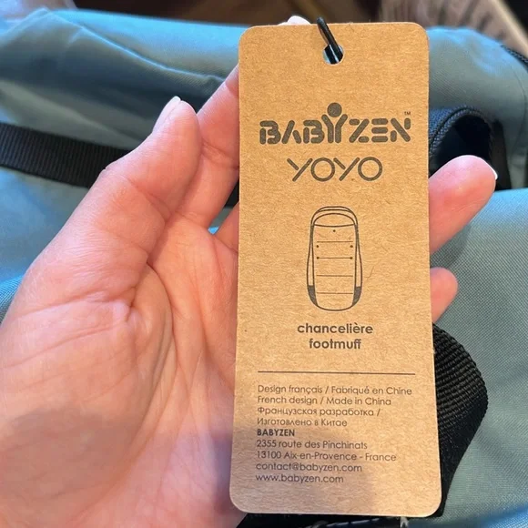 Babyzen yoyo footmuff in aqua - Picture 3 of 4